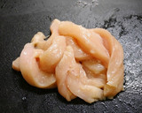 簡単！しっとりムネ肉ともやしのトマト炒め作り方1写真