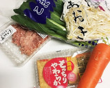 厚揚げと野菜の鶏そぼろ煮作り方1写真