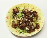 カリカリ豚こまの香味ソース焼き作り方7写真