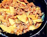 筍と豚肉の味噌炒め作り方6写真