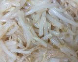 フランス料理風:牛焼肉もやし炒め丼作り方5写真