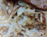 フランス料理風:牛焼肉もやし炒め丼作り方12写真