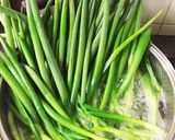 ✩旬の野菜 わけぎのからし味噌和え✩作り方1写真
