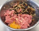 乾物の煮物リメイク☆ハンバーグ作り方4写真