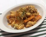 鶏肉と新玉ねぎのオーロラソース風炒め作り方3写真