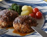乾物の煮物リメイク☆ハンバーグ作り方7写真