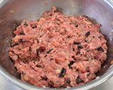 肉汁溢れ出す♪モッチもちの白いハンバーグ作り方1写真