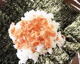 わさび菜と鮭のおにぎらず作り方3写真