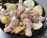 手羽元と新じゃがのハーブ焼き作り方4写真