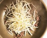 包丁いらず！簡単☆ひき肉焼うどん作り方3写真