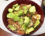 ジューシートマトのひき肉丼♪作り方7写真