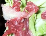 ふっくらパリッ!お肉キャベツ包み作り方1写真