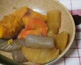 かぼちゃ、蒟蒻の炊いたん★おばんざい作り方2写真