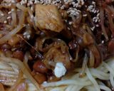 筋肉増量!味噌と納豆の鶏もやしパスタ作り方15写真