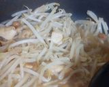 筋肉増量!味噌と納豆の鶏もやしパスタ作り方4写真