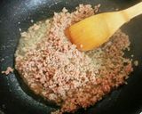 豚ひき肉のニラ玉丼作り方2写真
