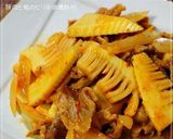 春の一品♪ 豚肉とかき菜のピリ辛味噌炒め作り方9写真