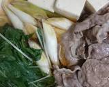 豚肉と水菜で♪フライパン肉豆腐作り方3写真