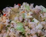 豚ロース入りカラフル焼き飯♪作り方7写真
