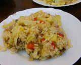 豚ロース入りカラフル焼き飯♪作り方8写真