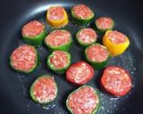 ひと口サイズ♡カラフルピーマンの肉詰め♡作り方5写真