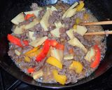筍とパプリカと牛肉の味噌味炒め作り方5写真