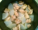 鶏肉と大根の中華風煮物作り方3写真