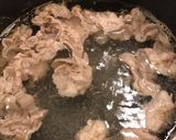 春キャベツと豚肉の、おかずになる味噌汁！作り方6写真