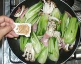 チンゲン菜のクリーム煮♪簡単牛乳と片栗粉作り方7写真