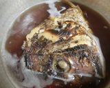 鯛（たい）のアラ（頭）の煮物作り方1写真