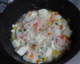 かに風味蒲鉾と豆腐の炒め煮 中華味作り方5写真