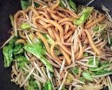お肉無しでも美味しい♪ソース焼きうどん作り方8写真