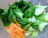 ぱぱっと出来ちゃう♪青梗菜のとろ卵スープ作り方1写真