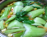 ぱぱっと出来ちゃう♪青梗菜のとろ卵スープ作り方2写真