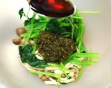 あかもくと三つ葉しめじの昆布ポン酢作り方3写真