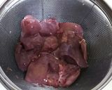 鶏レバーとプルーンの和風赤ワイン煮作り方1写真