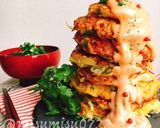 粉なしお好み焼きツナコーンオーロラソース作り方15写真