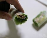 オイルサーディンと生姜の生春巻き作り方7写真
