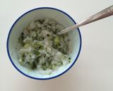離乳食中期☆ブロッコリーとしらすのお粥作り方3写真