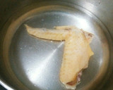 犬ご飯　手羽先とほうれん草のスープ作り方1写真