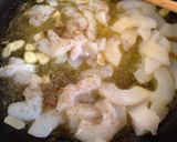 ニンニク効いためんたいイカクリームパスタ作り方2写真
