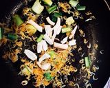 オキアミ入りサーモン焼うどん作り方3写真