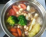 アサリと彩り野菜のシチュー作り方1写真
