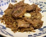 手早く簡単！バラ肉とレンコンの煮もの☆作り方5写真
