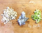 ふわとろ玉子のカニカマあんかけ炒飯作り方1写真