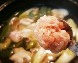 簡単手作り鶏団子入り★我が家のキムチ鍋★作り方4写真