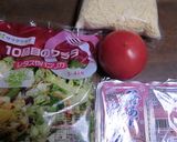 旬の桜エビ入り、ほの温かい野菜サラダ作り方1写真