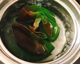 豚バラ入りめかぶたっぷり味噌汁作り方3写真