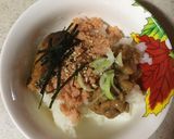 納豆&鮭フレーク&さんまの蒲焼きの3色丼作り方3写真