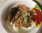 納豆&鮭フレーク&さんまの蒲焼きの3色丼作り方3写真